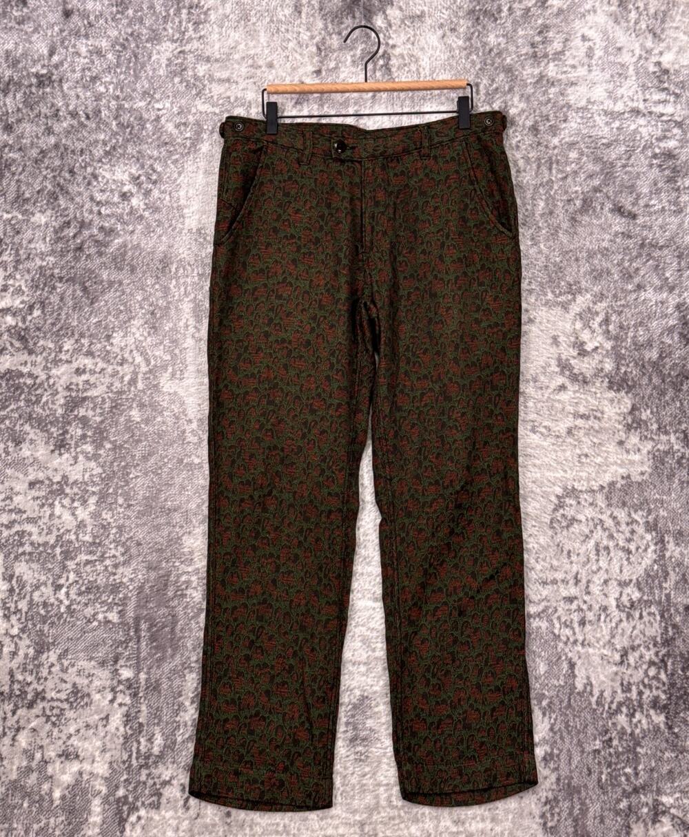 Corridor NYC Pants 32 x 30 Mens Jacquard Carpet Woven Straight Trouser